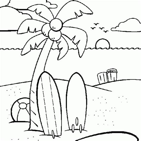 fun coloring pages beach coloring pages