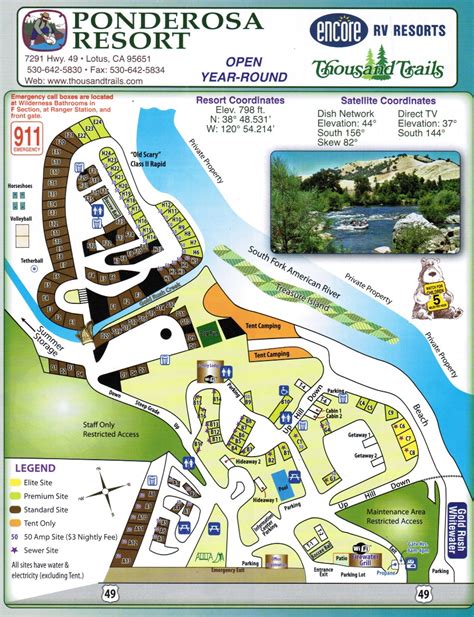 ponderosa resort map