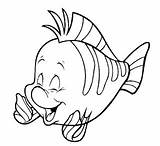 Mewarnai Putri Duyung Mermaid Flounder Marketing Clipartmag sketch template