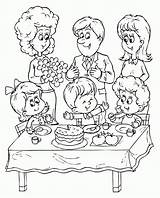 Birthday Party Coloring Pages Comments sketch template
