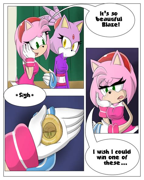 Xbooru 1girl Amy Rose Anthro Blaze The Cat Breasts