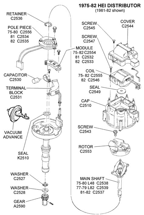 hei distributor diagram view chicago corvette supply