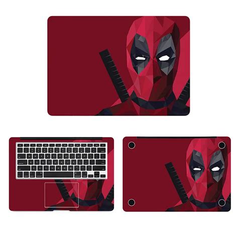 deadpool superhero laptop sticker  macbook decal pro air retina     mac surface