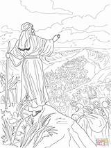 Crossing Israelites Moses Exodus Fondale Marino Ispirazione Asilo Polipo sketch template