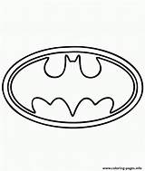 Logo Batman Symbol Coloring Pages Printable sketch template