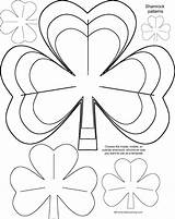 Templates Crafts Shamrock Patrick St Template Printable Patricks Kids Print Patterns Coloring Enchantedlearning Pattern Large Traceable Star Leaf Flower Learning sketch template