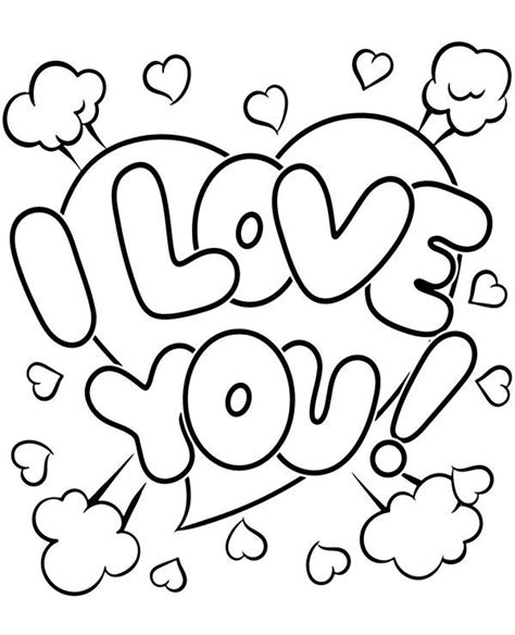 showing love coloring pages