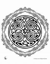 Celtic Coloring Mandala Pages Popular Irish Coloringhome Mandalas sketch template
