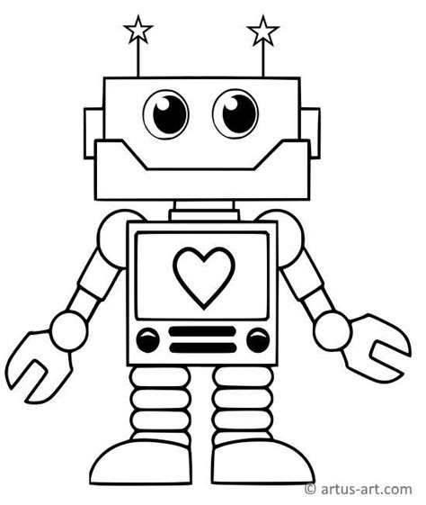 adorable robot coloring page disney coloring pages printables