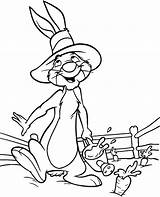 Rabbit Pooh Coloring Winnie Garden Poo Para Guini Topcoloringpages Colorear Comments Character Print sketch template