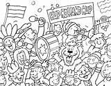 Kleurplaat Voetbal Kleurplaten Sporten Supporters Publiek Holland Wk Hup Malvorlagen Fussball Takashi Murakami Animaatjes Kleurplaatjes Leuk sketch template