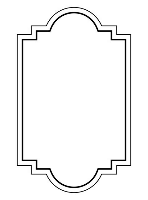 printable frame templates picture frame template frame template