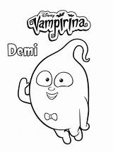 Vampirina Coloring Pages Demi Kids Fun Getdrawings sketch template