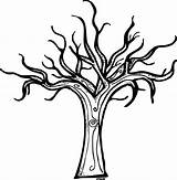 Tree Spooky Clip Clipart Halloween sketch template