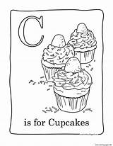 Coloring Cupcakes Pages Printable Facile Color Print Book sketch template