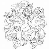 Twilight Mlp Sirene Friendship Drawing Fluttershy sketch template