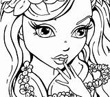 Girly Coloring sketch template