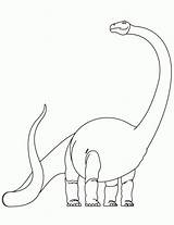 Brachiosaurus sketch template