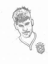 Neymar Mycoloring sketch template