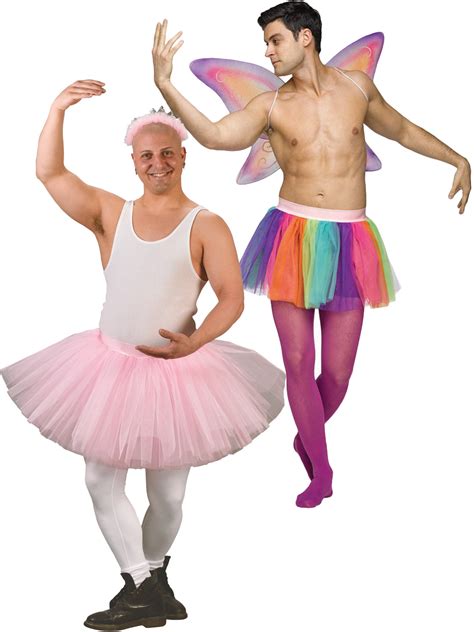 adults tutu fancy dress mens ballerina costume rainbow