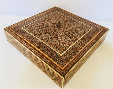 persian micro mosaic inlaid jewelry box  stdibs
