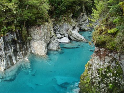crystal blue water south island  zealand blue pools haast pass wwwexclusivetravelgroup
