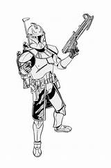 Clone Wars Coloring Star Trooper Pages Rex Captain Commander Drawing Arc Fox Color Troopers Movies Printable Clipart Kids Print Getcolorings sketch template