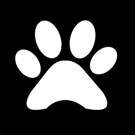 animal paw print icon  vector art  vecteezy