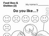 Likes Dislikes Food Worksheet Reviewed Curated sketch template
