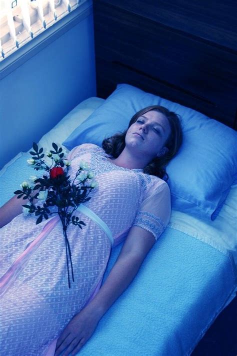 Woman On Her Deathbed At A Fantasy Funeral Sleeping Beauty