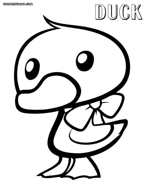 cute duck coloring pages coloring home