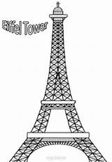 Eiffel Tower Coloring Pages Paris Kids Printable Drawing Template Print Cool2bkids Stencil Color Sheets Monuments Towers Templates Craft Silhouette Clip sketch template