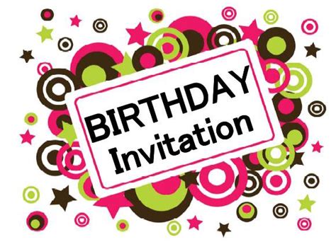 printable birthday invitations home life weekly