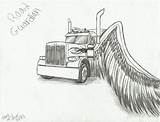 Peterbilt Sketch Coloring Request Pages Pencil Paintingvalley Template sketch template