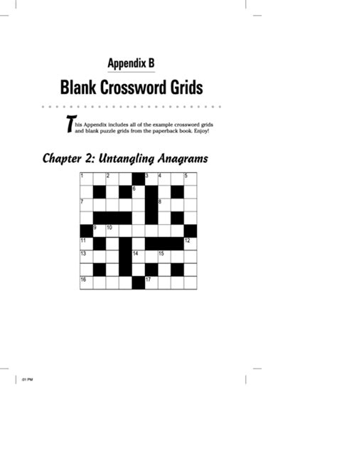 top  crossword puzzle templates      format