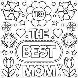 Maman Coloriage Cards Fleurs Fete Meres Sheets Preschoolers sketch template
