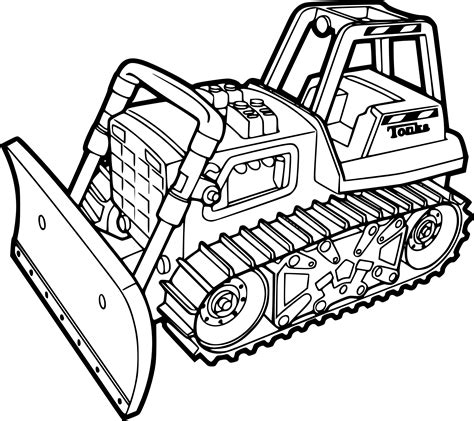 coloriage bulldozer  dessin  imprimer