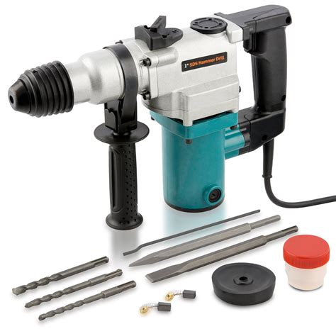 electric rotary hammer drill  amp includes  chisels  drill