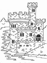 Coloriage Medieval Chateaux Villes Villages Architecture Chateau Crayon Cities Paint Colorier Enregistrée Par sketch template