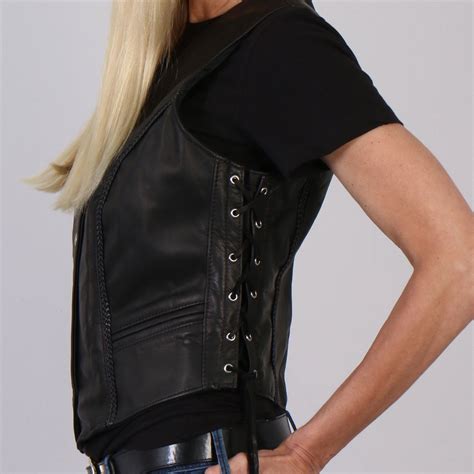 Hot Leathers Usa Made Ladies Leather Vest