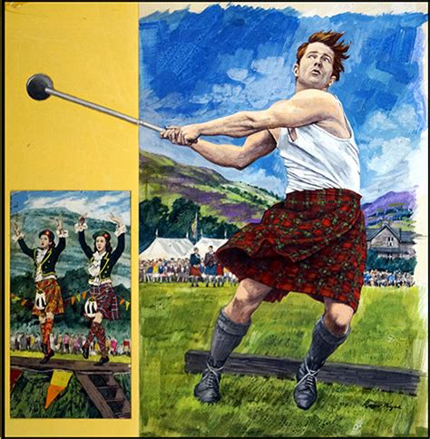 Highland Games By Roger Payne At The Illustration Art Gallery