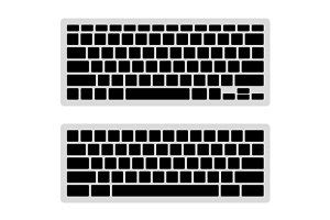 computer keyboard blank template set graphic objects creative market