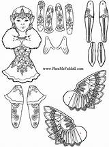 Paper Pheemcfaddell Dolls Fairy Pages Color Puppet Crafts Phee Coloring Printable Snowflake Mcfaddell Puppets Pattern Artist Fairies Just Her Articulated sketch template