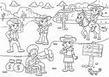 West Cowboy Wild Illustration Cartoon Coloring Stock Child Vector Depositphotos sketch template