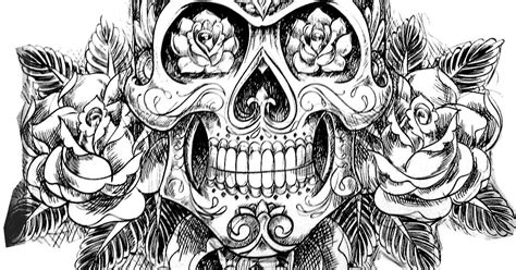 skull coloring pages roses  wonderful world  coloring