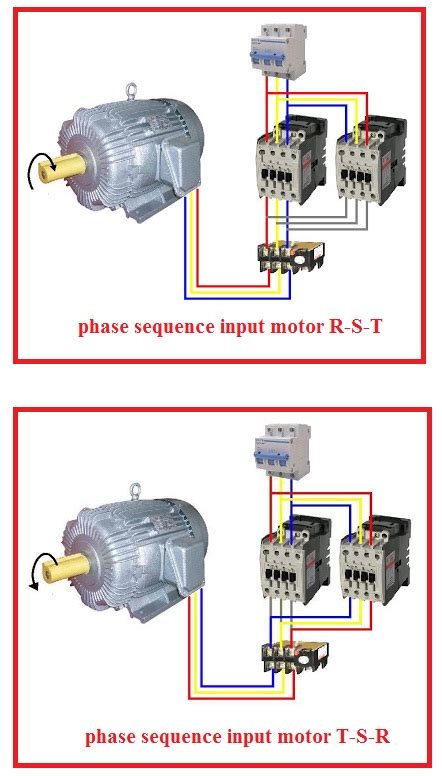 reverse  phase motor wiring diagram elec eng world