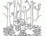 Coloring Pages Fall Funny Kids Wuppsy Printables Choose Board Seasons sketch template