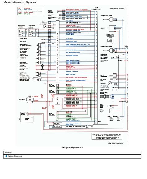 cummins truck isv isx signature wiring diagram auto repair manual forum heavy equipment