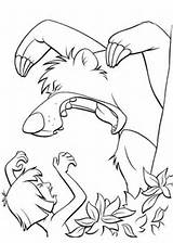 Coloring Jungle Book Baloo Mowgli Pages Roaring Together Printable Supercoloring Categories Coloriage Roar Fun Kids Color sketch template