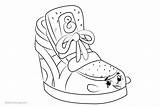 Coloring Pages Printable Wedge Sneaky Shopkins Kids sketch template